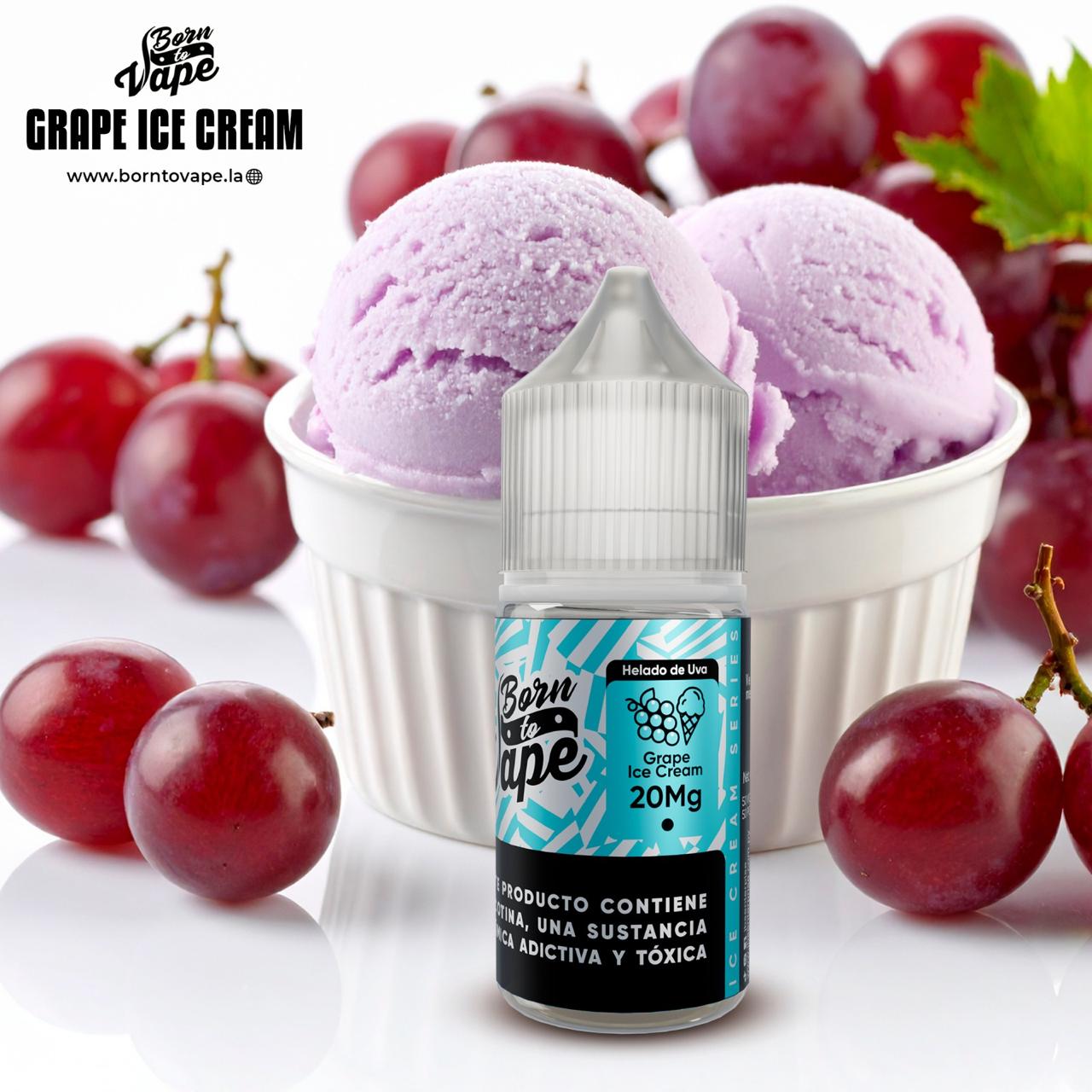 Nicsalt Born To Vape - Grape Ice Cream - 35mg
