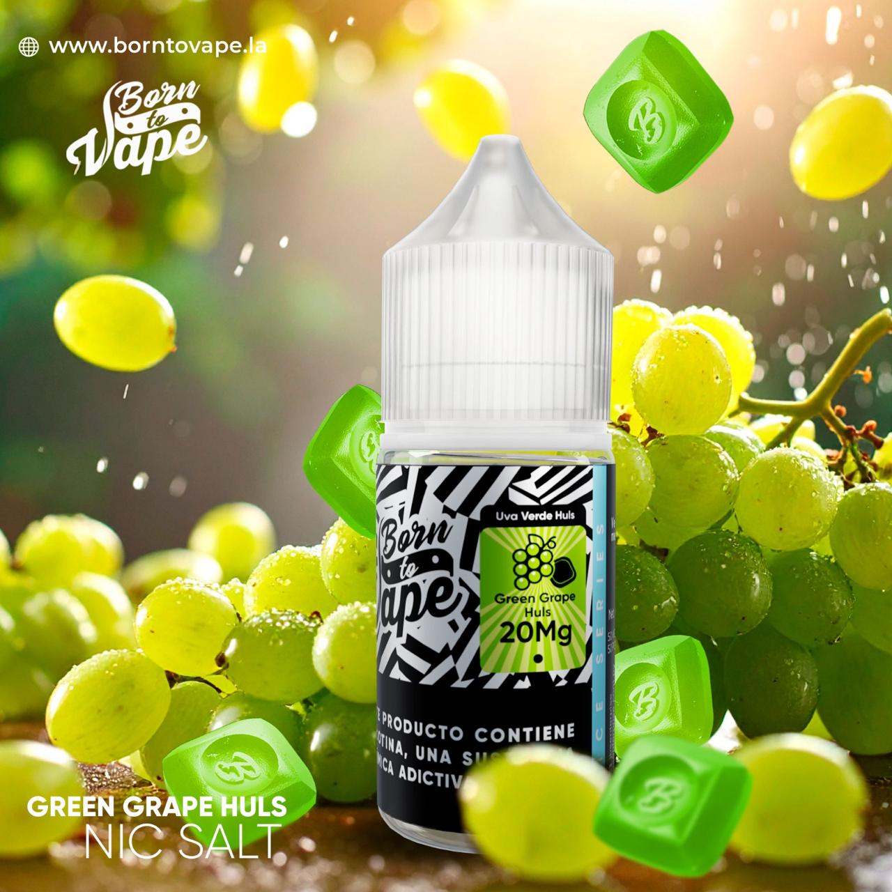 Nicsalt Born To Vape - Green Grape Huls - 35mg